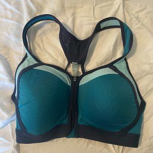 C9 Champion Power Shape Max Zip Sports Bra - Teal 38D